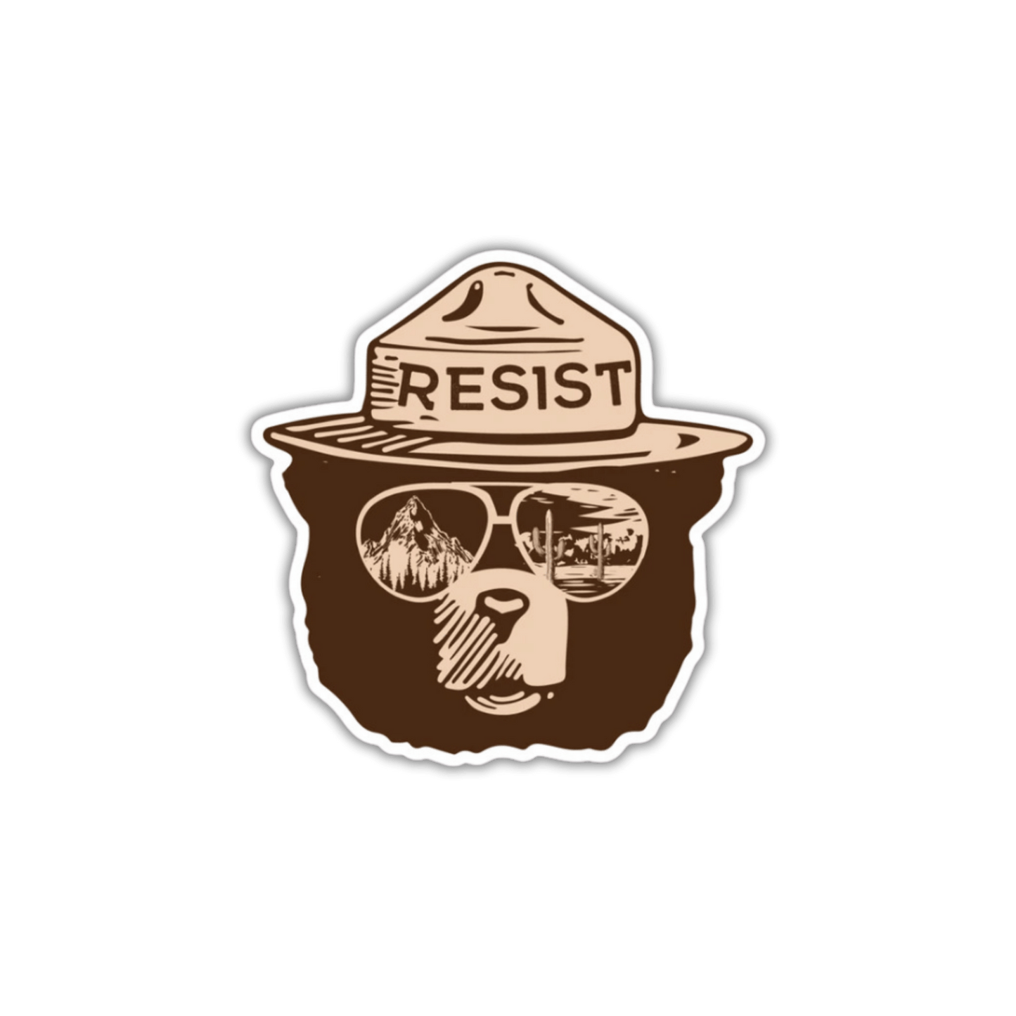 Resist Bear Sticker