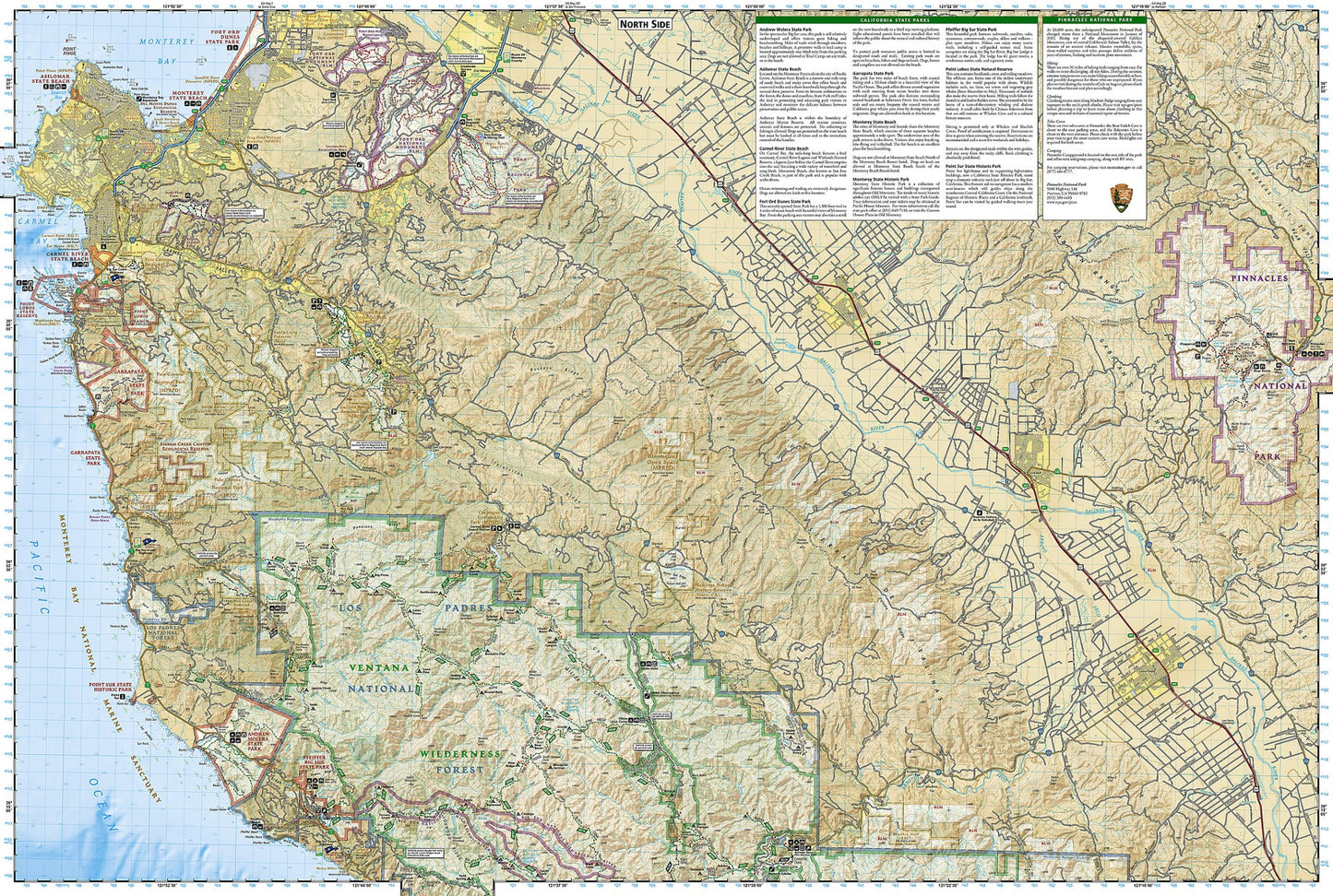 Big Sur & Ventana Wilderness Map