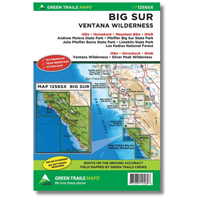 Big Sur & Ventana Wilderness Map - Green Trails
