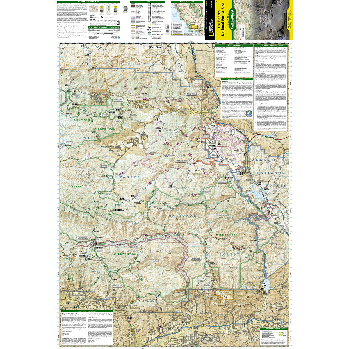 Los Padres National Forest Map - East