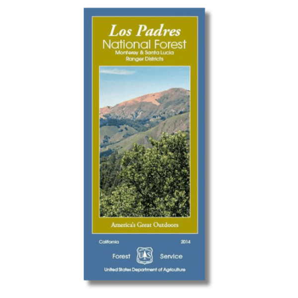 Los Padres National Forest Official Map - North