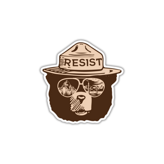 Resist Bear Sticker