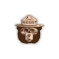Resist Bear Sticker