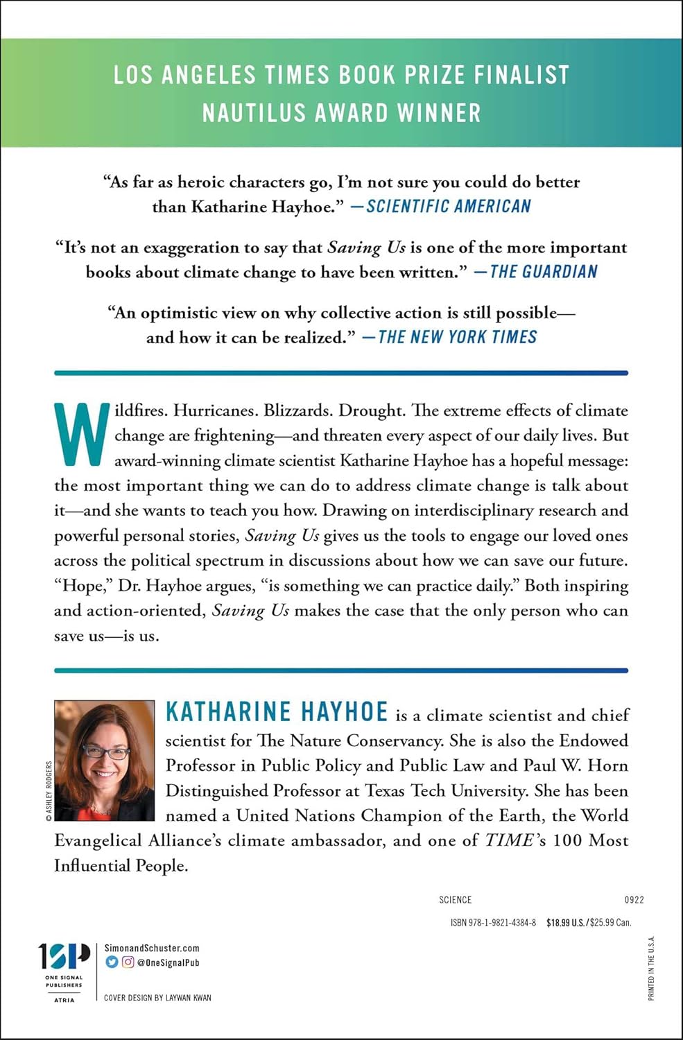 Saving Us: A Climate Scientist's Case for Hope and Healing in a Divided World