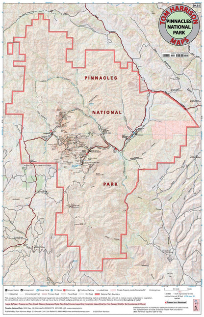 Pinnacles National Park Map